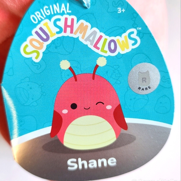 🩶 SHANE 🦗 RARE Red Grasshopper Silver Tag Original Squishmallow ☆ NWT ☆ - Picture 7 of 9